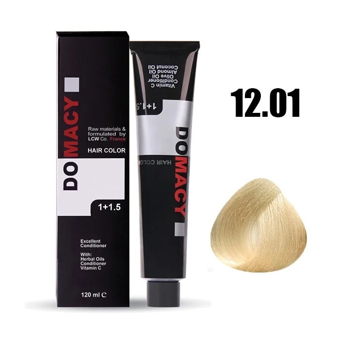 رنگ مو دوماسی شماره ۱۲.۰۱ وانیلی