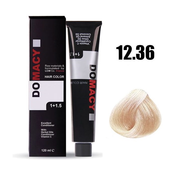 رنگ مو دوماسی شماره ۱۲.۳۶ پوست پیازی