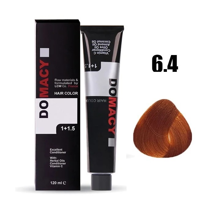 رنگ مو دوماسی شماره ۶.۴ مسی پرتقالی