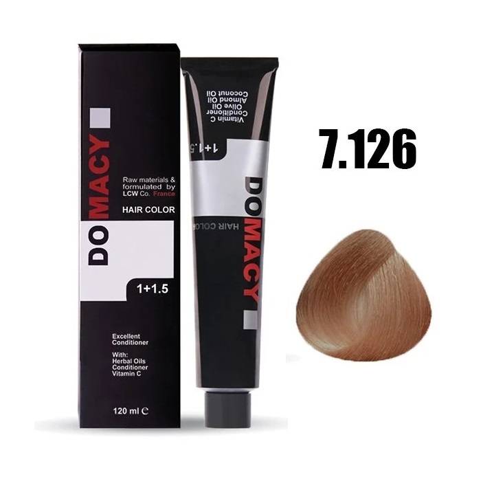 رنگ مو دوماسی شماره ۷.۱۲۶ دودی بنفش