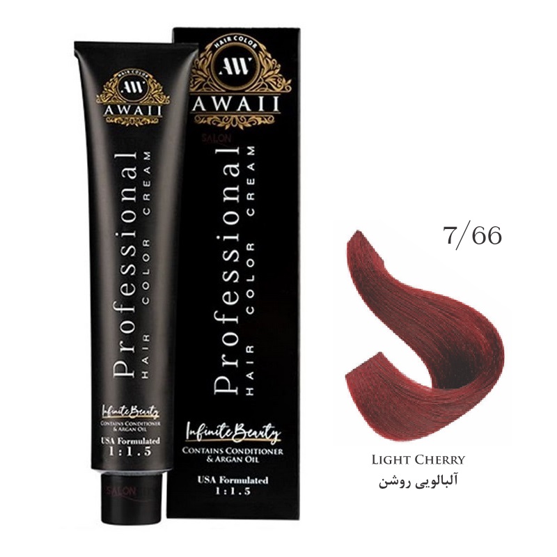 رنگ مو آوایی شماره 7/66 آلبالویی روشن