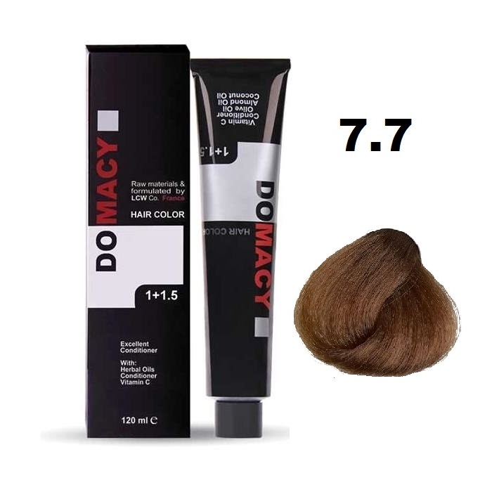 رنگ مو دوماسی شماره ۷.۷ بلوند شکلاتی متوسط