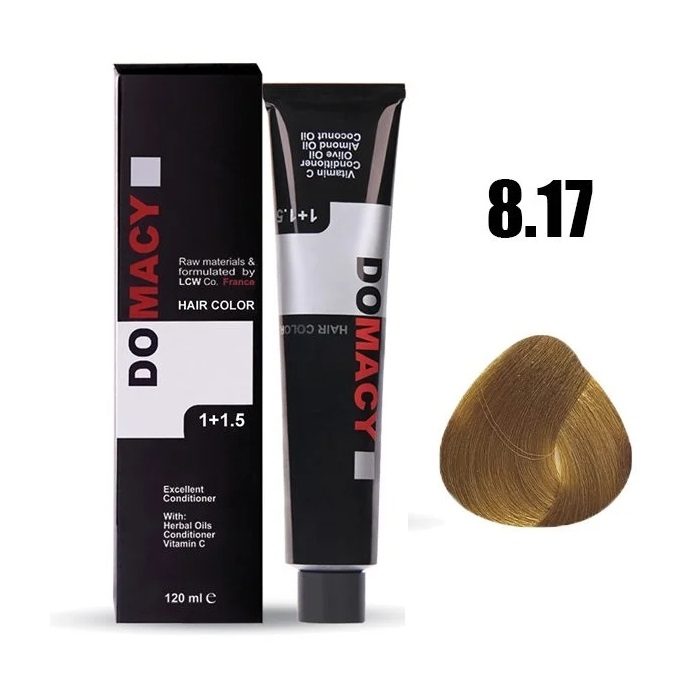 رنگ مو دوماسی شماره ۸.۱۷ شیر نسکافه ای