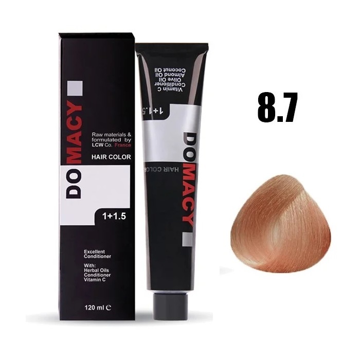 رنگ مو دوماسی شماره ۸.۷ شیر شکلاتی