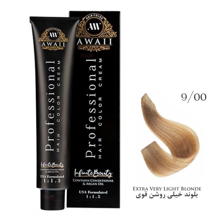 رنگ مو آوایی شماره 9/00 بلوند خیلی روشن قوی