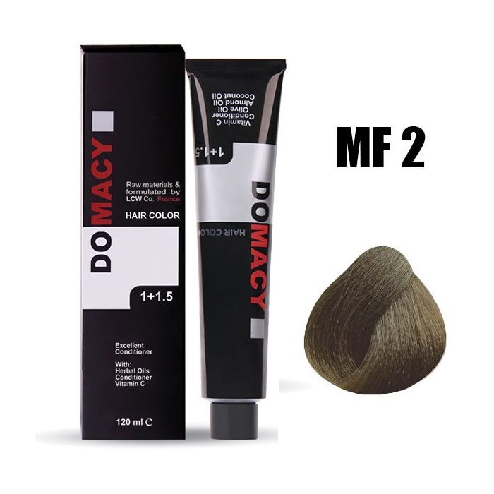 رنگ مو مردانه دوماسی MF2 قهوه ای دودی