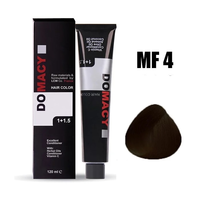 رنگ مو مردانه دوماسی MF4 قهوه ای تیره