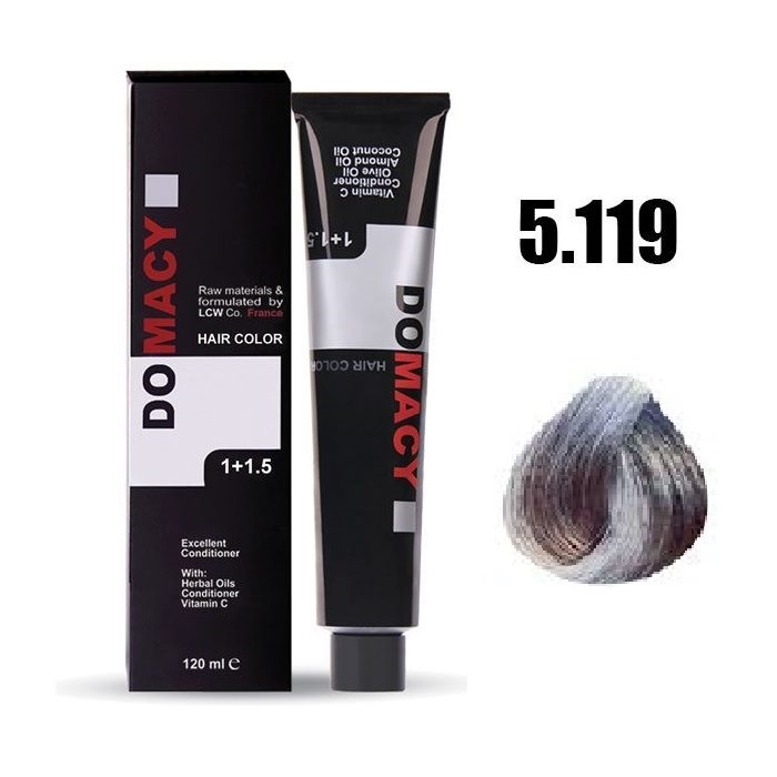 رنگ مو دوماسی شماره ۵.۱۱۹ ذغال سنگی