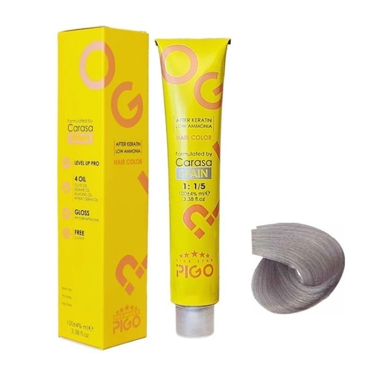 رنگ مو پیگو سری رنگساژ رنگ خاکستر شیطانی