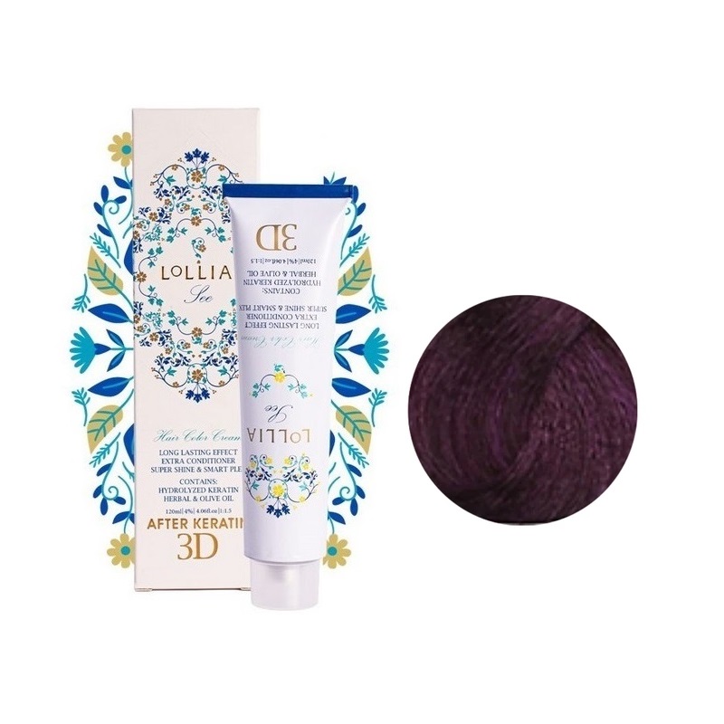 رنگ مو لولیا شماره 5/20 شرابی بادمجانی متوسط