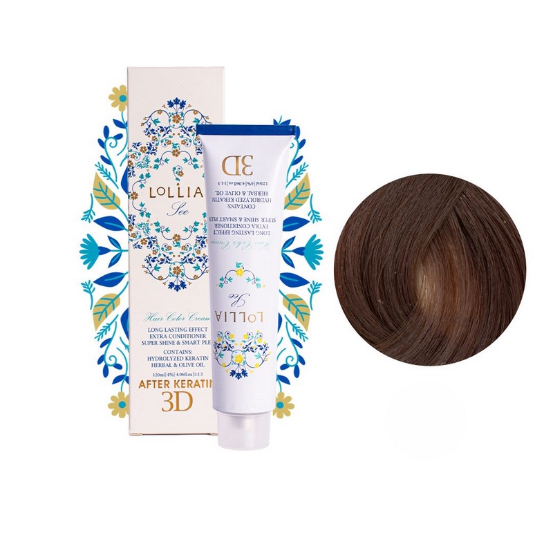 رنگ مو لولیا شماره 6/7 بلوند نسکافه‌ای متوسط