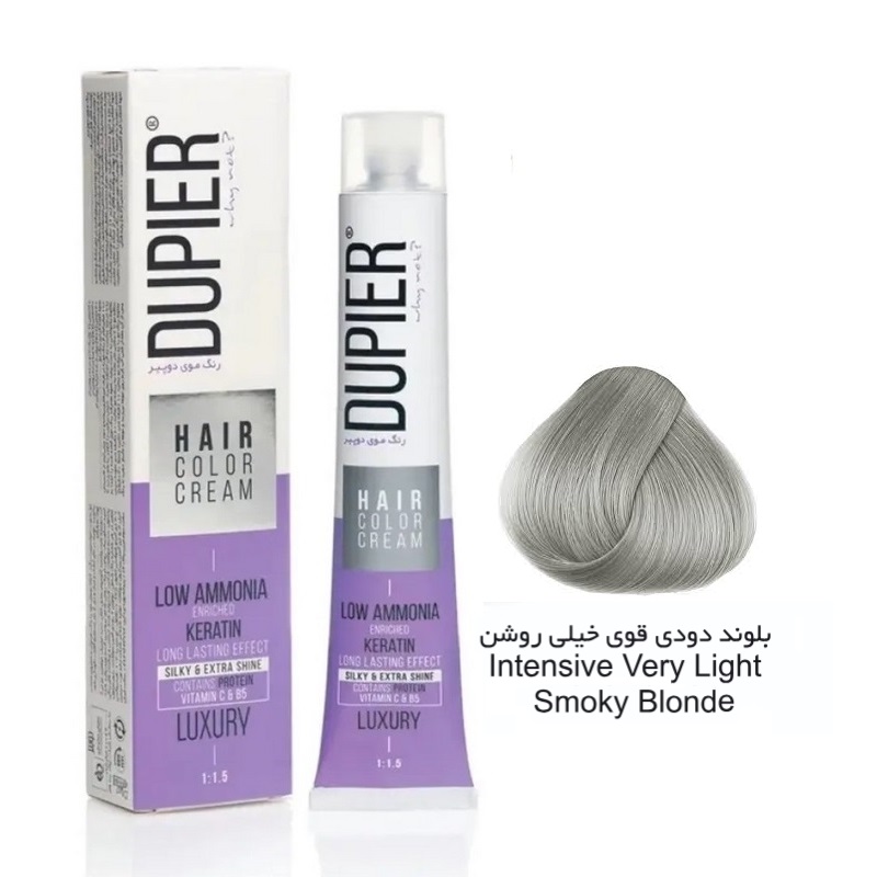 رنگ مو دوپیر شماره 9/11 بلوند دودی قوی خیلی روشن