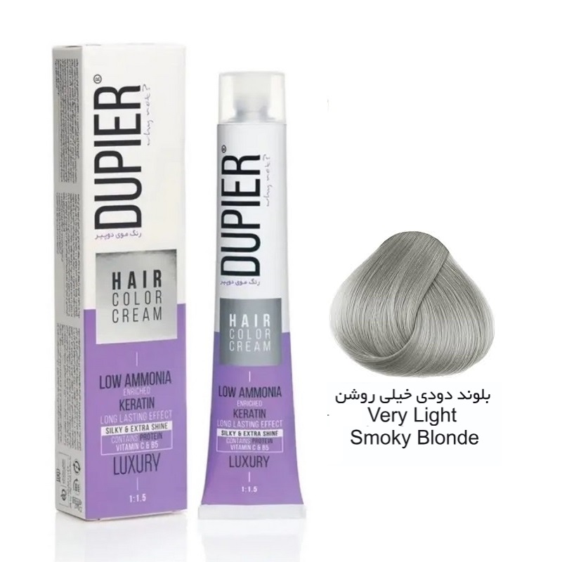 رنگ مو دوپیر شماره C9 9 1/2.1 بلوند دودی خیلی روشن
