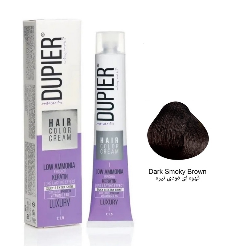 رنگ مو دوپیر شماره 3/1 C2 قهوه ای دودی تیره