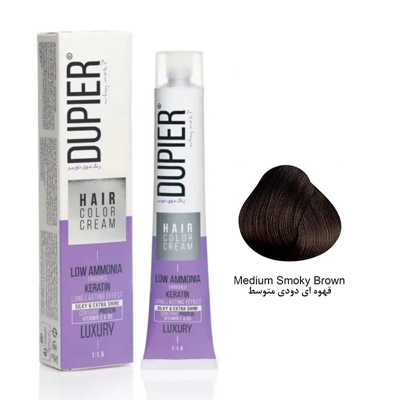 رنگ مو دوپیر شماره 4/1 C3 قهوه ای دودی متوسط