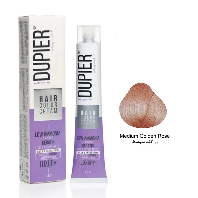 رنگ مو دوپیر شماره 8/25 رز گلد متوسط