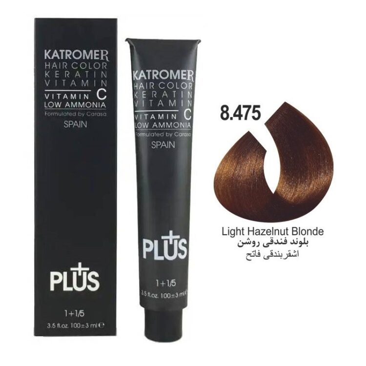 رنگ مو کاترومر شماره 8.475 بلوند فندقی روشن